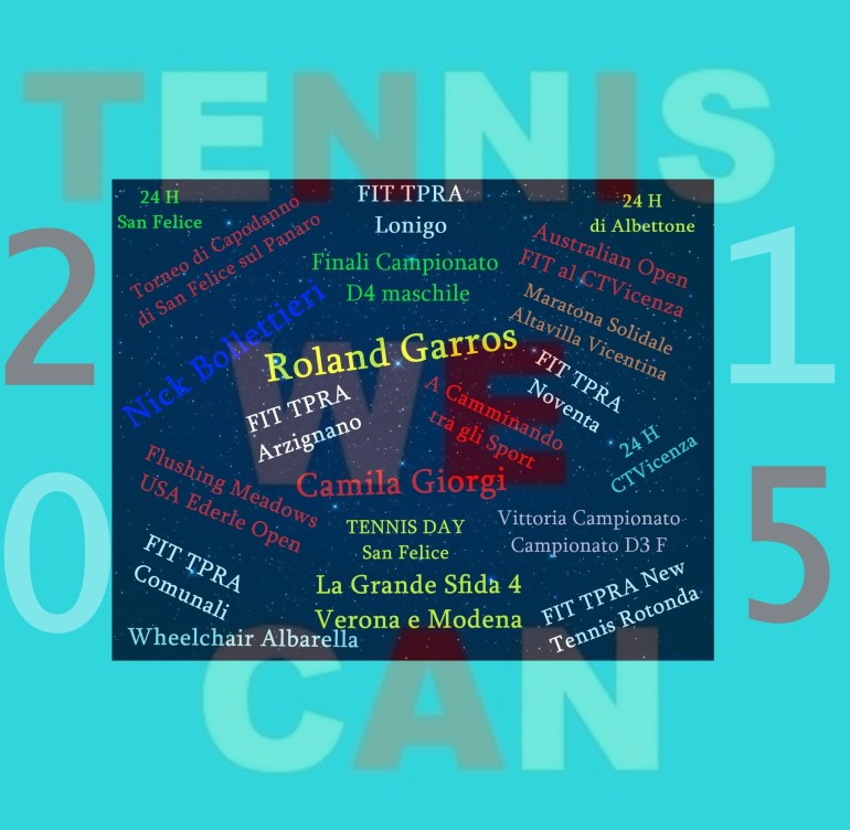 L'ANNO TENNIS WE CAN 2015 2